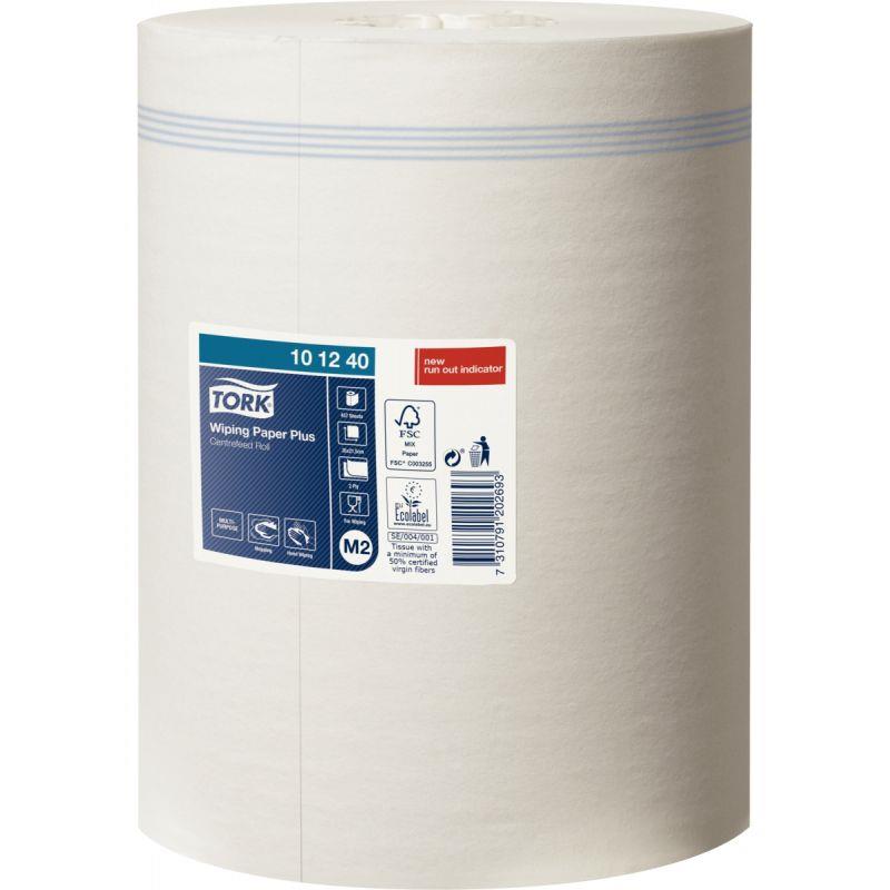 Image de  Carton de 6 maxi-bobines essuie-tout supérieur M2 2 plis blanches 
