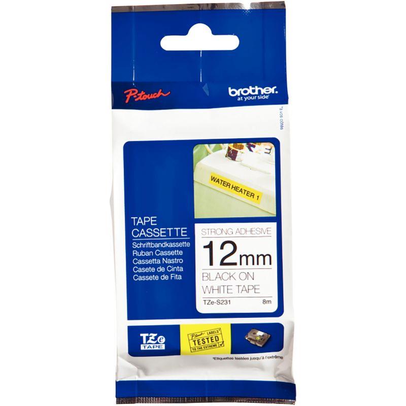 Image de  Recharge Brother TZE NR/BLC 12 mm 