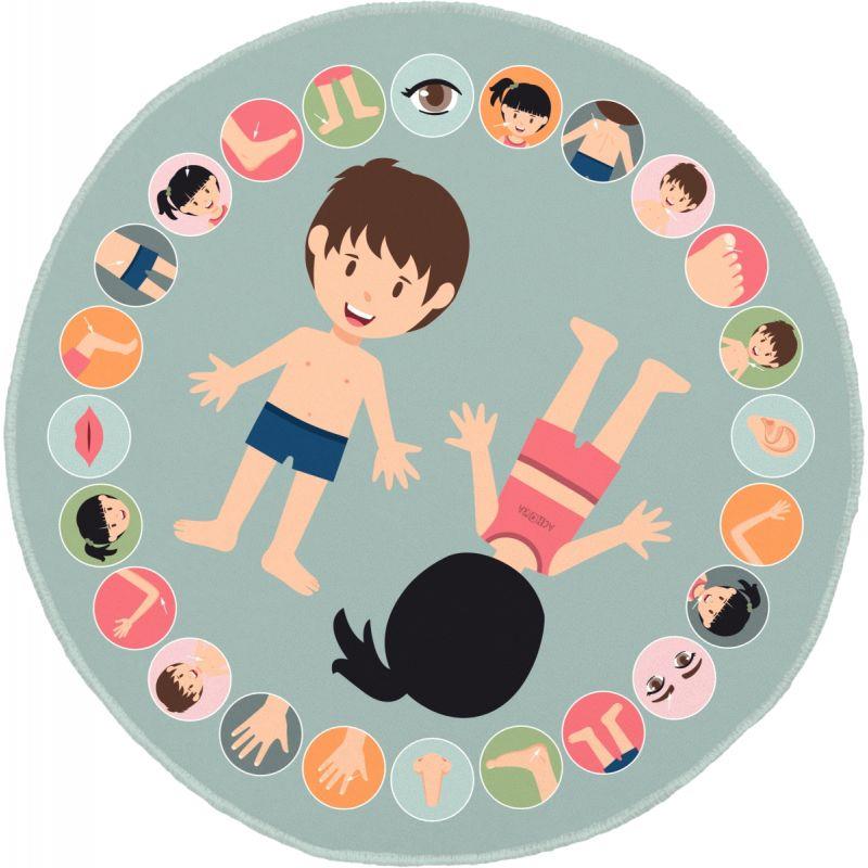 Image de  Tapis diamètre 200cm le corps humain 
