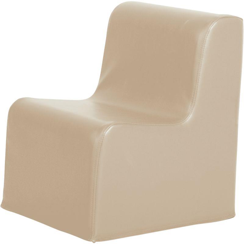 Image de  Chauffeuse simple en PVC 35x40x45cm beige 