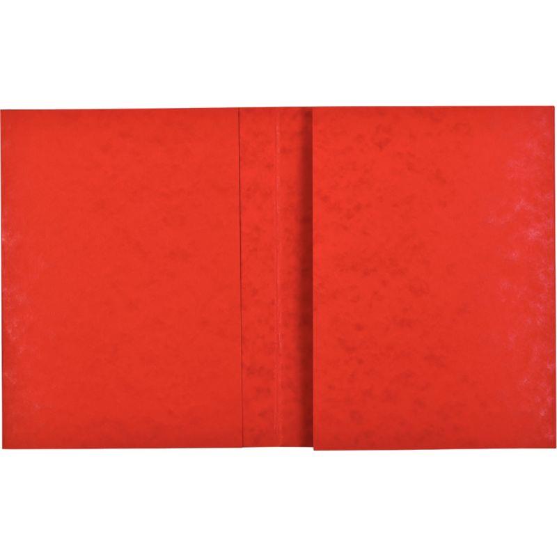 Image de  Lot de 10 protège-cahiers grands rabats en carte lustrée, pour format 24x32 cm, rouge 