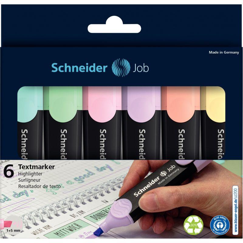Image de  Pochette de 6 surligneurs Job Pastel assortis 