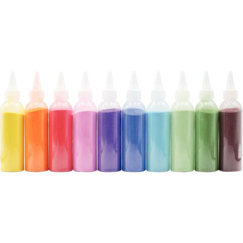 Image de  Lot de 10 flacons de sable extra fin 210grammes coloris assortis 