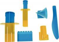 Image de  Set de 5 moules et un couteau pour château 