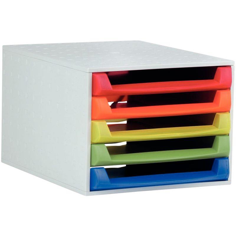 Image de  Module 5 tiroirs THE BOX arlequin 