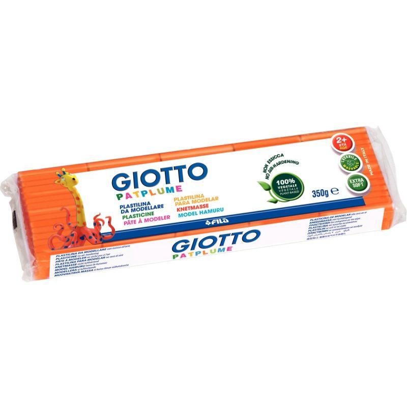Image de  Pain de 350G de pâte à modeler Pat''Plume coloris orange 