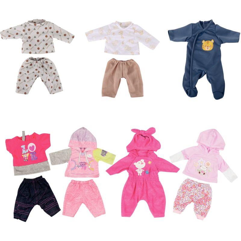 Image de  Lot de 6 tenues mixtes pour poupées 40/42 cm + 1 offerte 