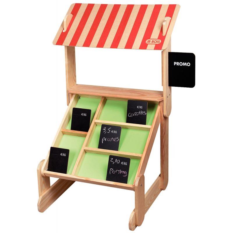 Image de  Etal de la marchande en bois 