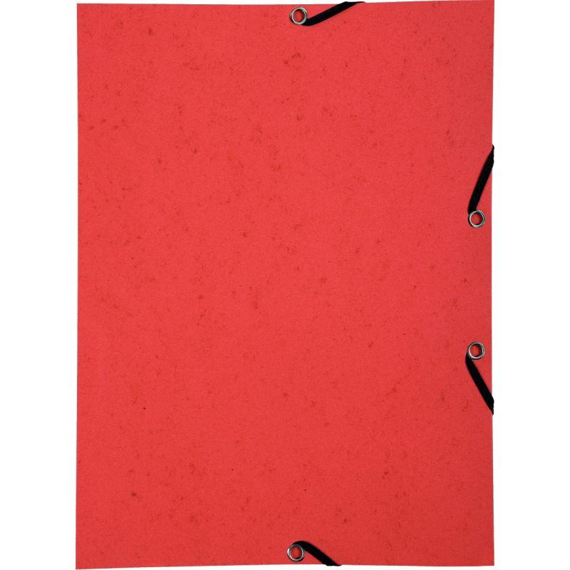 Image de  Lot de 10 chemises sans rabat à élastiques en carte lustrée, rouge 