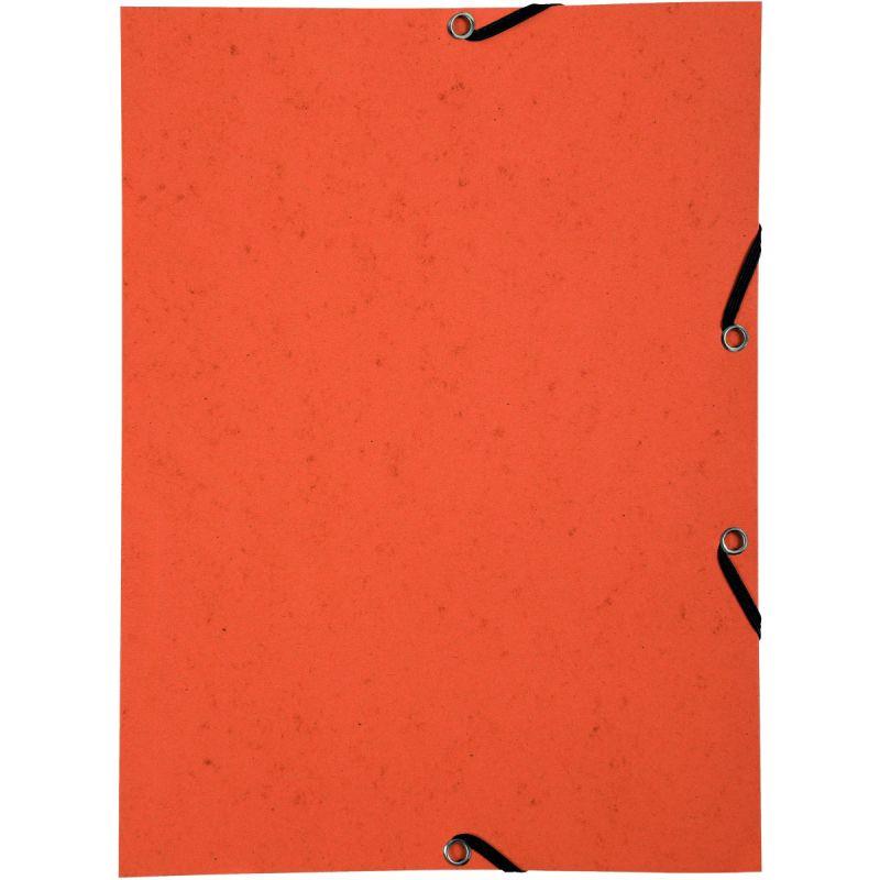 Image de  Lot de 10 chemises sans rabat à élastiques en carte lustrée, orange 