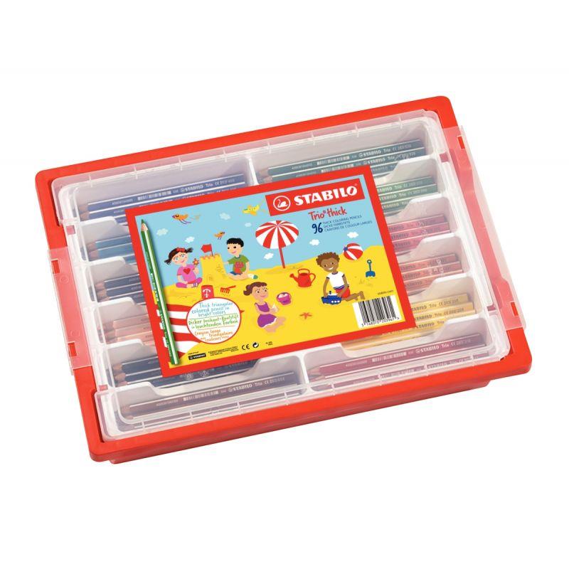 Image de  Classpack de 96 crayons de couleur Trio assortis 