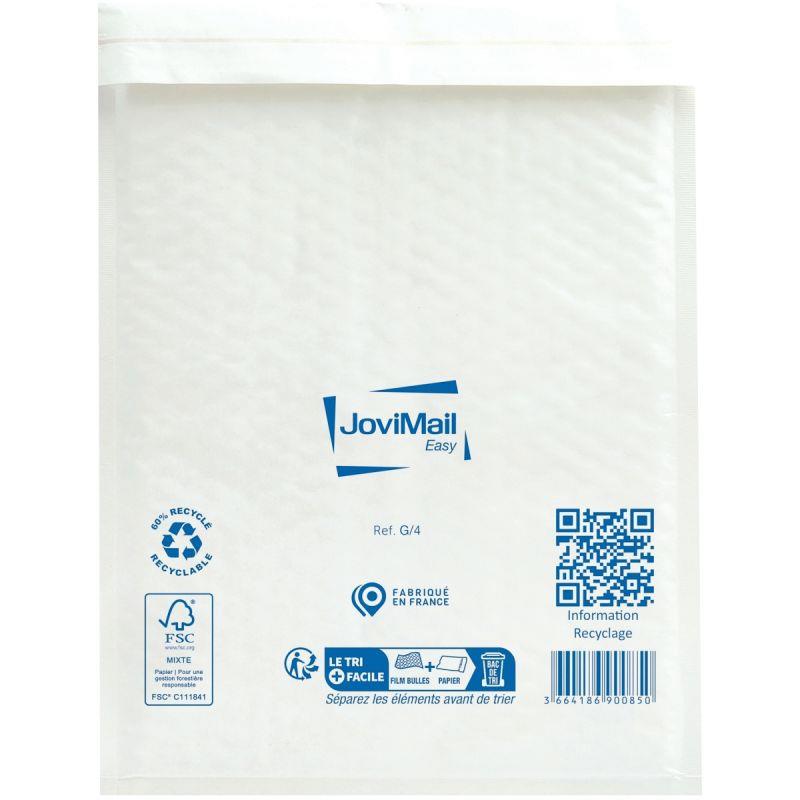 Image de  Carton de 100 pochettes blanches bulles d''air 240x330mm 