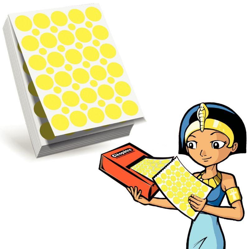 Image de  Recharge pour Ecopack de 3000 gommettes rondes jaune 
