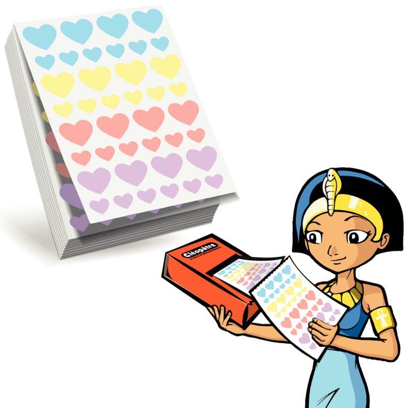 Image de  Recharge pour Ecopack de 2400 gommettes coeur assorties 