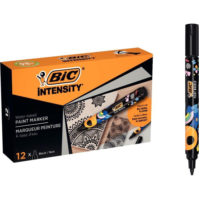 Image de  Boîte de 12 marqueurs peinture Intensity noirs 