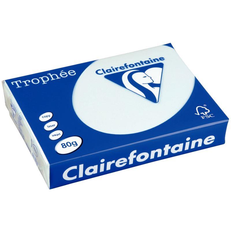 Image de  Carton de 3 ramettes de 500 feuilles format A3 80g bleu CLAIREFONTAINE 
