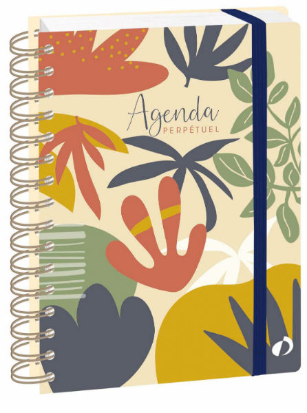 Image de  Agenda semainier perpétuel  21S Eterny fleurs 