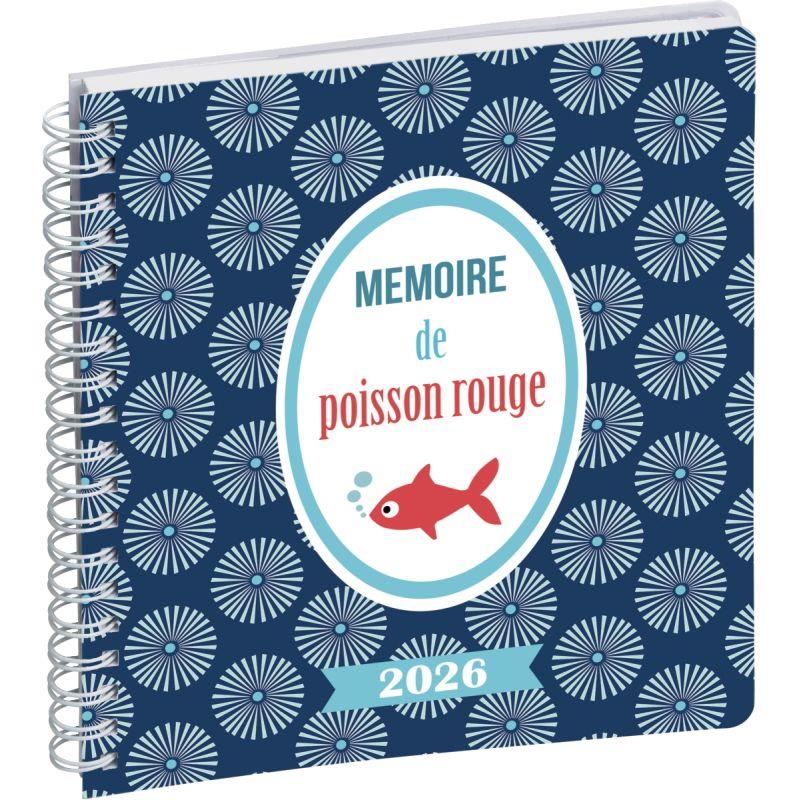 Image de  Agenda semainier 15x17cm Mémoire de poisson rouge 