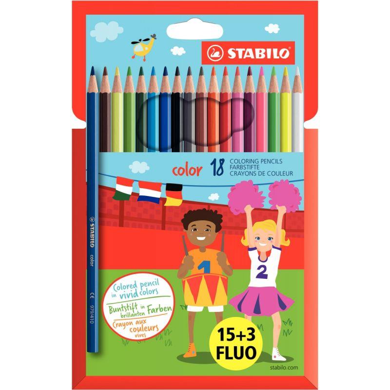Image de  Étui de 18 crayons de couleur Color 