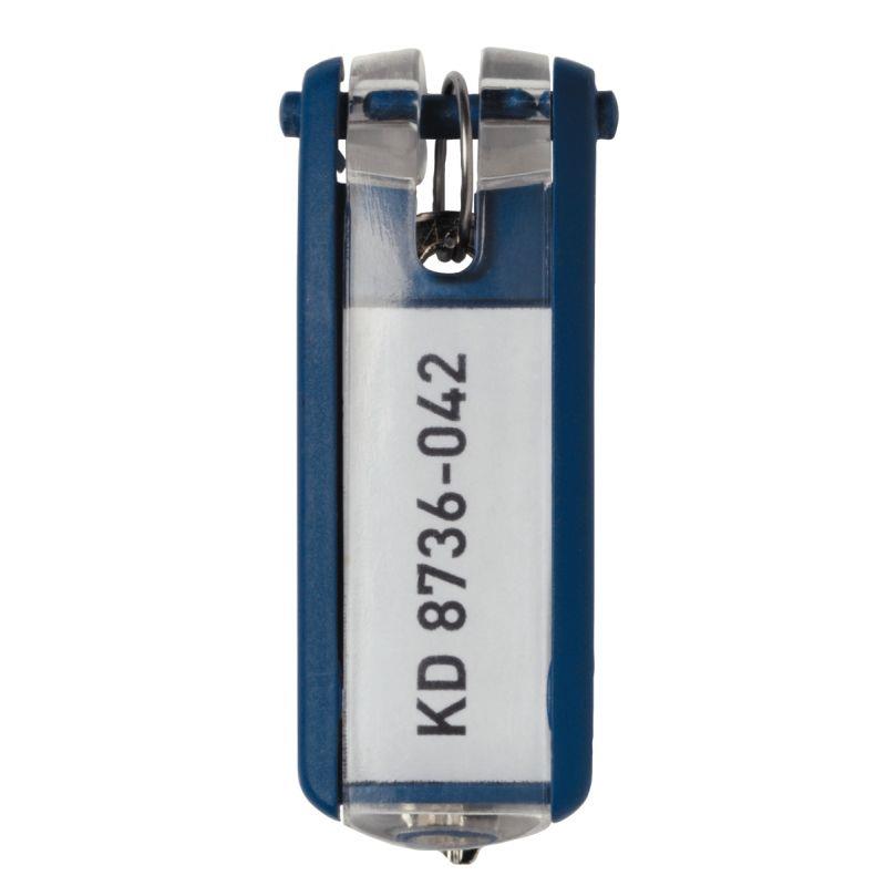 Image de  Sachet de 6 portes-clés avec étiquettes KEYCLIP bleu 