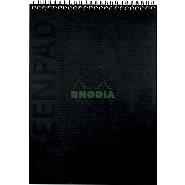 Image de  Bloc-notes GREENPAD à reliure intégrale, format A4+, 80 feuilles, quadrillé 5x5 