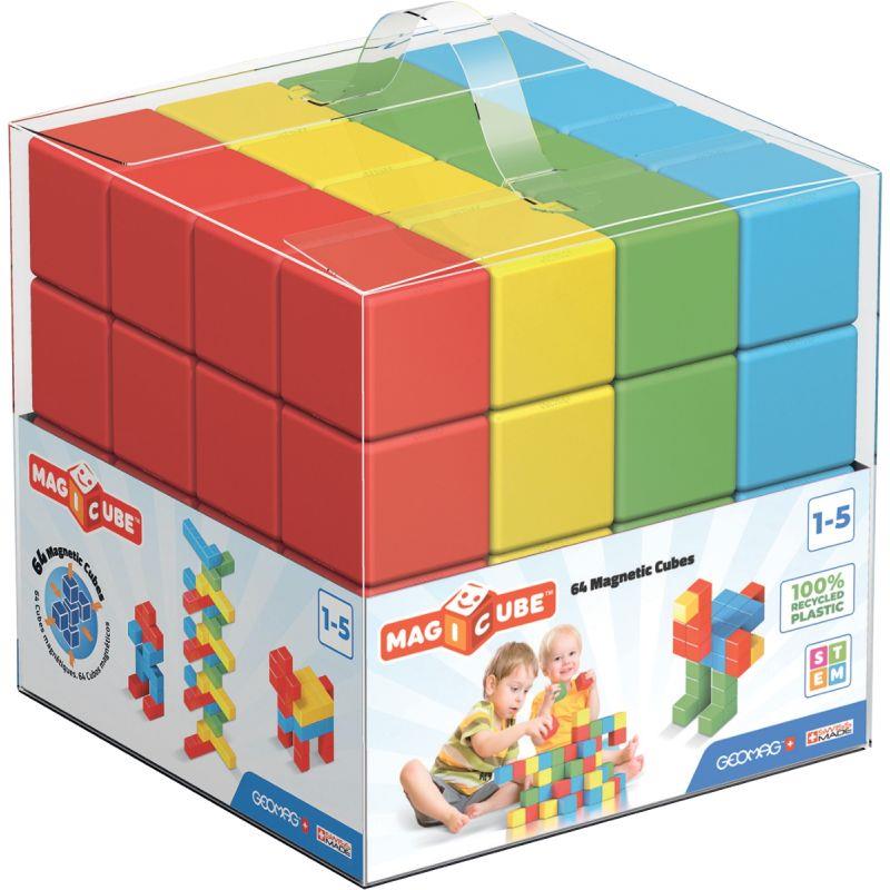 Image de  Lot de 64 cubes magnétiques MAGICUBE opaques 