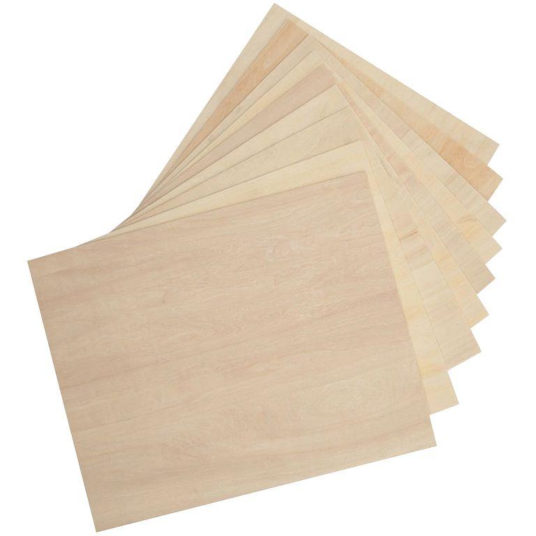 Ref. 57581, Lot de 9 plaques en bois à découper, marque N.C