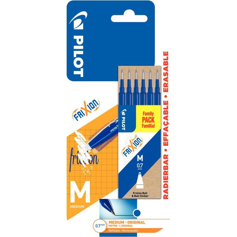 Image de  Blister de 6 recharges Frixions bleues 