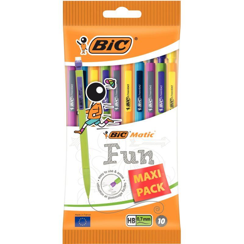 Image de  Pochette de 10 porte-mines matic fun 0,7mm assorti 