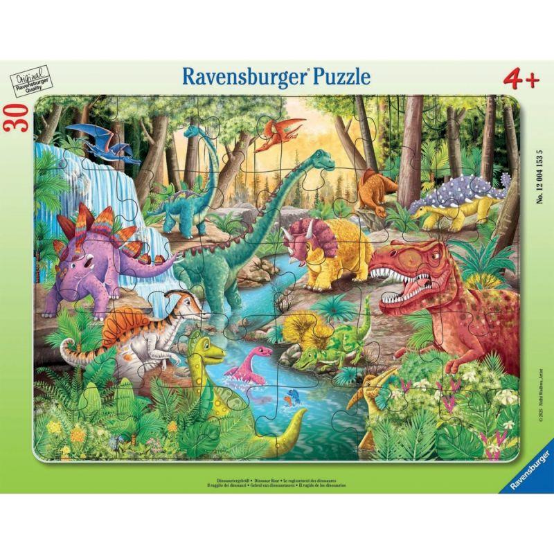 Image de  Puzzle à cadre de 30 pièces, les dinosaures 