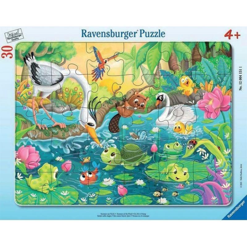 Image de  Puzzle à cadre de 30 pièces, un été à l''étang 
