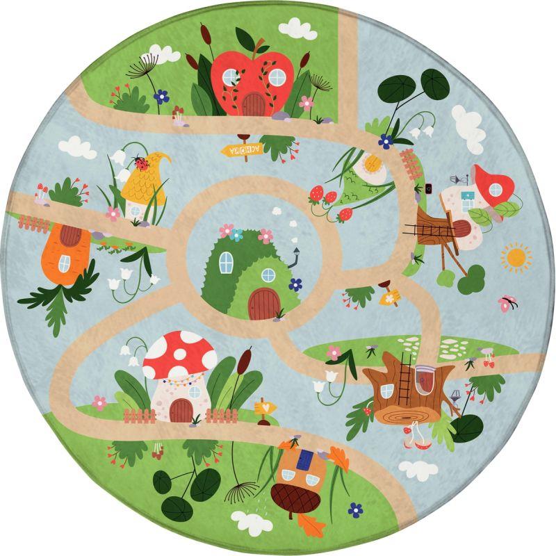 Image de  Tapis ultrasoft diamètre 100cm les gnomes 
