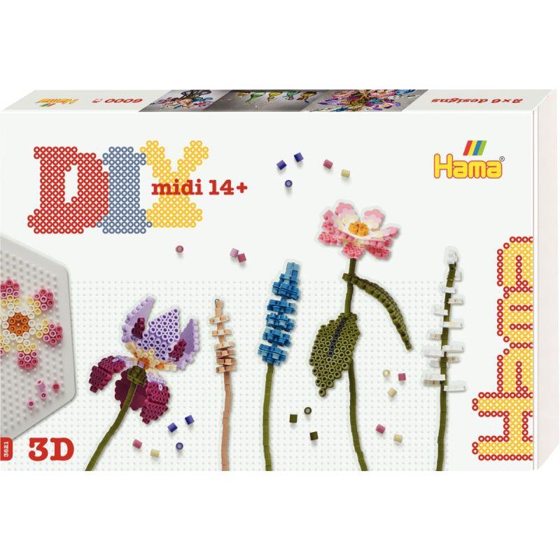 Image de  Boite Hama art midi bouquet de fleurs 
