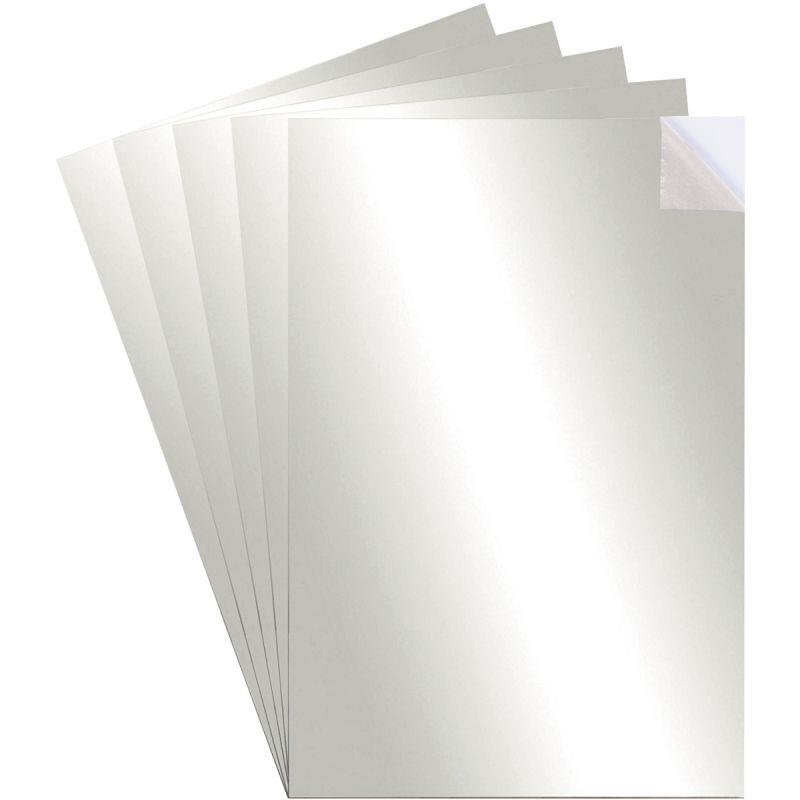Image de  Sac de 5 feuilles miroir adhésive format A4 