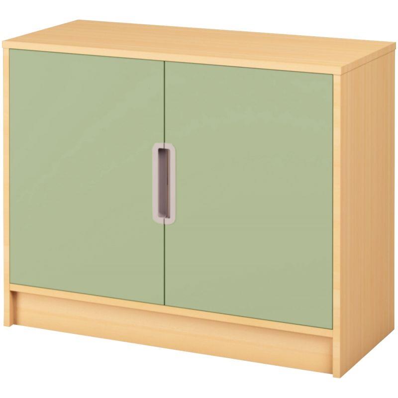 Image de  Lot de 2 portes basses vertes 