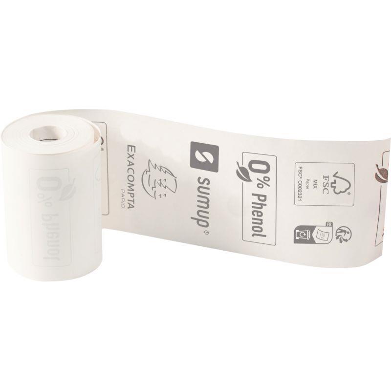 Image de  Paquet de 20 bobines thermiques format  57mm x 30mm x 9m pour Sumup 