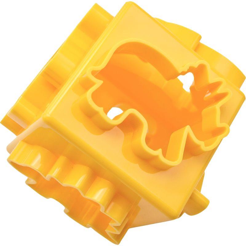 Image de  Lot de 6 cubes emportes pièces dino jungle 