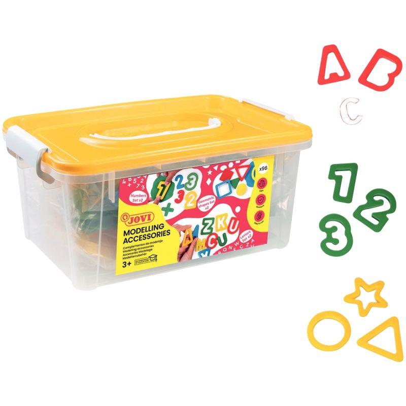 Image de  Lot de 96 emporte pièce lettres + chiffres 