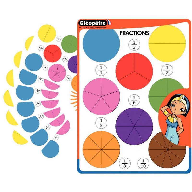 Image de  Pochette de 702 gommettes fractions 