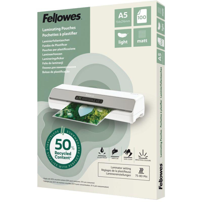 Image de  Bte100 pochplastifa5 mat 80mic 