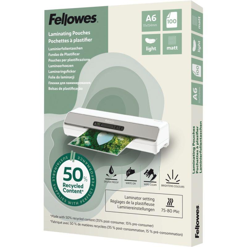 Image de  Bte100 pochplastifa6 mat 80mic 