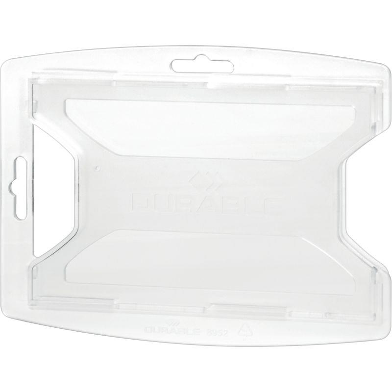 Image de  Boîte de 10 porte-carte reXycle rigides double face 2 cartes 