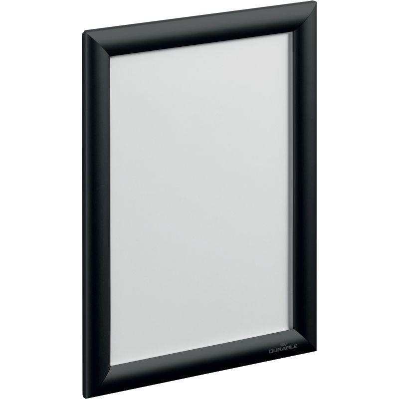 Image de  Cadre d''affichage clipsable A4 noir 