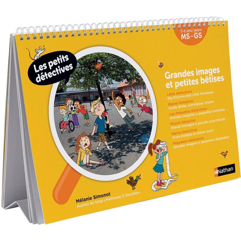 Ref. 58021, Les petits détectives, grandes images et petites bêtises, marque NATHAN