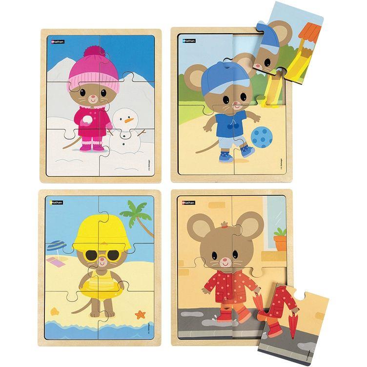 Image de  Lot de 4 puzzles, Kimi les saisons 