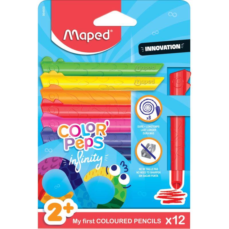 Image de  Pochette de 12 crayons de couleurs Infinity Kidy 