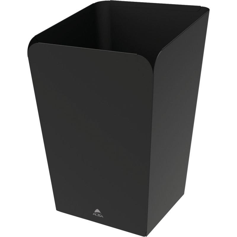 Image de  Corbeille papier 18L métal noir 