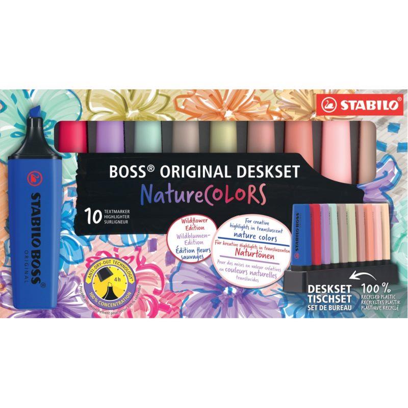 Image de  Set de 10 surligneurs Boss Flowers 