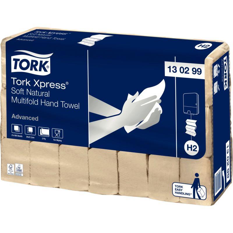 Image de  Carton de 3780 essuie-mains H2 pliage Z naturel 