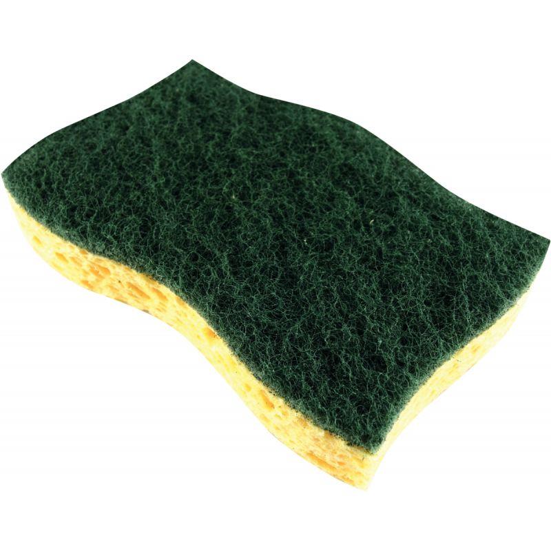 Image de  Lot de 10 éponges avec abrasif vert 